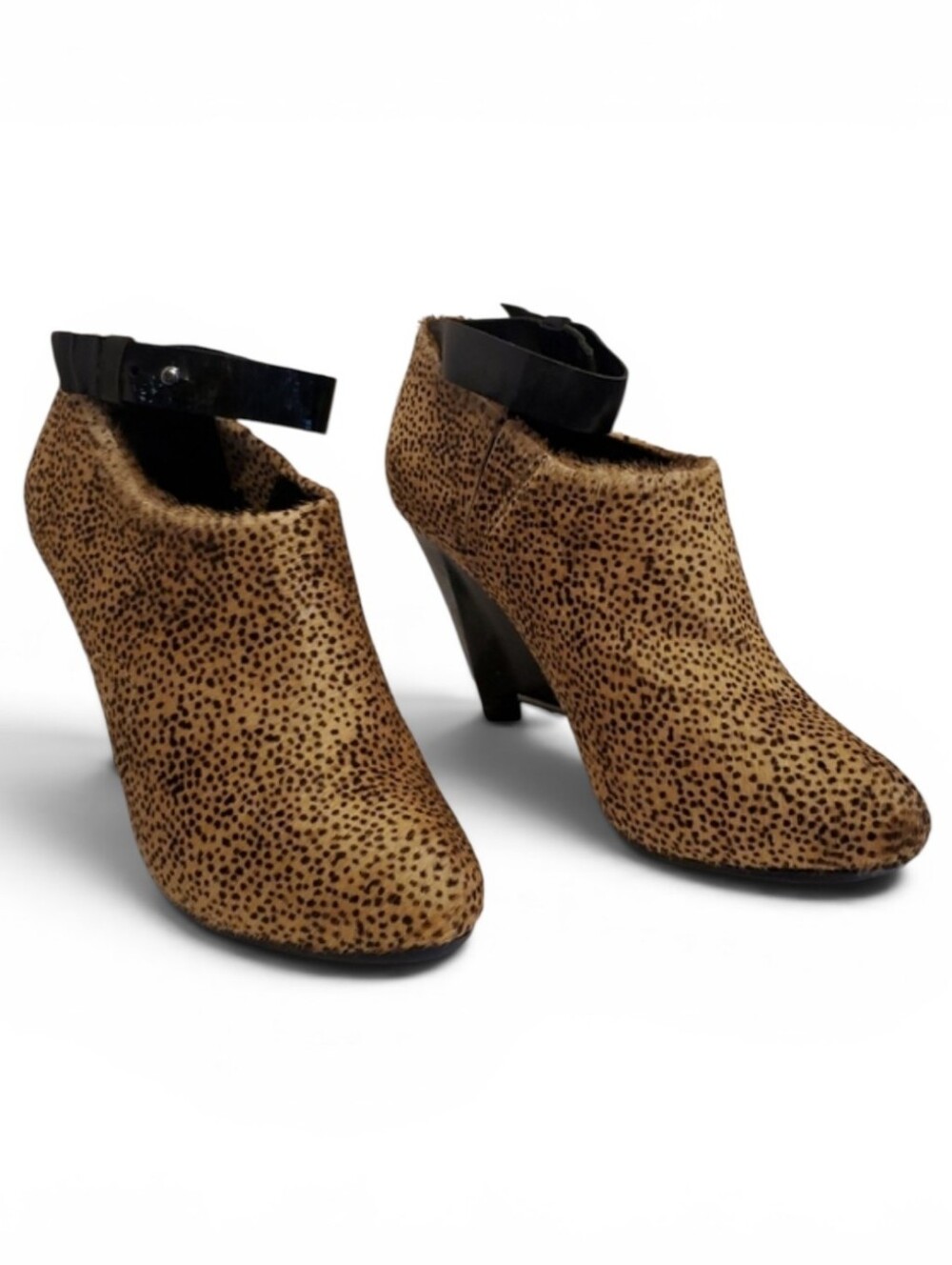 Leifsdottir Anthropologie PERDICULA Calf Hair Wedge Heel Ankle Boot Size 8/8.5